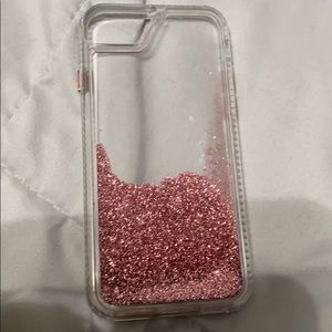 Rose gold waterfall phone case